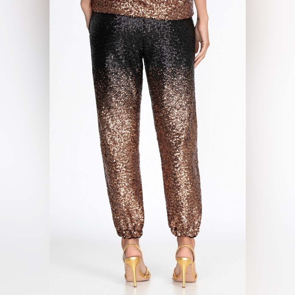 Johnny Was NWT Sequin Gold Jett Jogger Pants Size XS - Picture 2 of 12